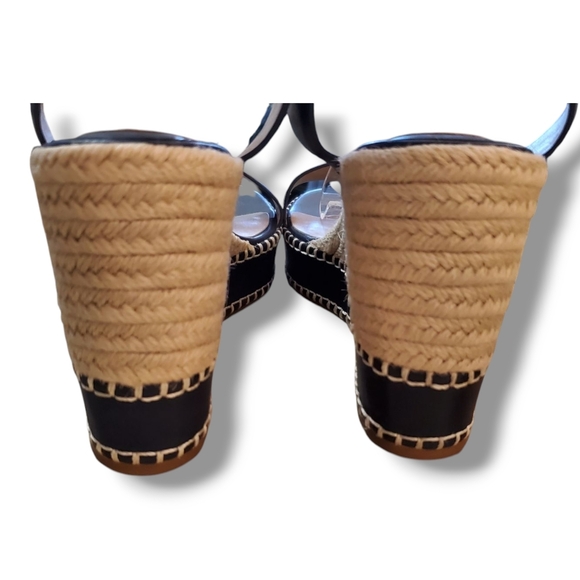 LAUREN Ralph LAUREN Hilarie Burnished Leather Espadrille - Picture 5 of 12